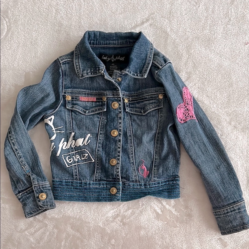 Vintage Baby Phat Girls Blue Denim Jacket